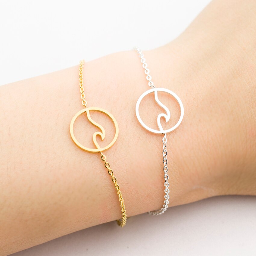 Wave silver bracelet – Jewelry Gift Ideas — 1