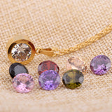 8 colors diamond titanium steel necklace – Jewelry Gift Ideas — 9