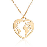 Necklace Love World Ladies Stainless Steel – Jewelry Gift Ideas — 3