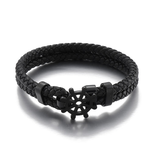 Creative Stainless Steel Rudder Braided Bracelet – Jewelry Gift Ideas — 2