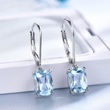 Lady 925 Sterling Silver Topaz Pendant Earring – Jewelry Gift Ideas — 7