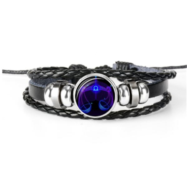 12 Zodiac Constellation Bracelet Luminous Braided – Jewelry Gift Ideas — 14