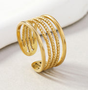 Fashion Alloy Geometric Irregular Ring – Stylish Gifts — 13
