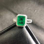 Light Luxury And Exquisite Square Emerald Ring – Jewelry Gift Ideas — 5