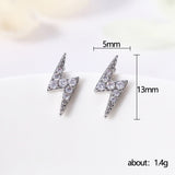 Simple Mini Lightning Zircon Stud Earrings For Women – Gifts for Her — 5