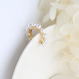 Alloy Geometric C Pearl Earrings – Small Gift Ideas — 7