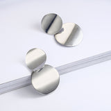 Vintage metal disc stud earrings – Gift Ideas — 6
