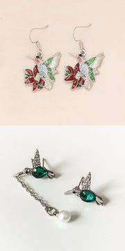 Colorful Hummingbird Full Diamond Pendant – Jewelry Gift Ideas — 5