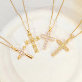 Zircon Cross Necklace For Women Light Luxury – Jewelry Gift Ideas — 1