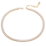 Golden Rhinestone Clavicle Chain Short Necklace – Jewelry Gift Ideas — 8