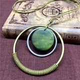 Rope double circle necklace – Jewelry Gift Ideas — 7