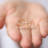 Fashionable zircon ring wedding ring – Gifts for Couples — 2