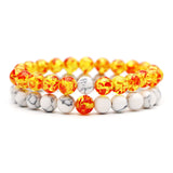 Turquoise Natural Stone Yoga Couple Set Bracelet – Jewelry Gift Ideas — 18