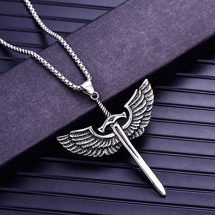 Men's Titanium Steel Cross Necklace Pendant – Jewelry Gift Ideas — 1