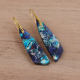 Geometric Flower Shape Pendant Earrings – Jewelry Gift Ideas — 7