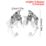 Jewelry Small Rose Wrapped Metal Cutout Earrings – Jewelry Gift Ideas — 4