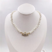 Classic Full Diamond Simple Shiny Saturn Pendant – Jewelry Gift Ideas — 1