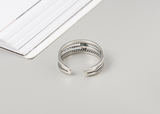 Double line retro joint tail ring – Everyday Gifts — 3