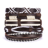 Men's Cross Braided Leather Adjustable Set – Jewelry Gift Ideas — 7
