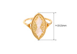 Women's Bubble Fashion White Shellfish Ring – Stylish Gifts — 1