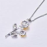Golden Rose Flower Pendant Necklace – Jewelry Gift Ideas — 3
