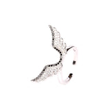 Three-Piece Full Diamond Angel Wings Necklace – Jewelry Gift Ideas — 3
