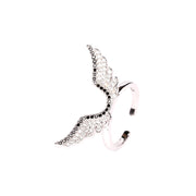 Three-Piece Full Diamond Angel Wings Necklace – Jewelry Gift Ideas — 3