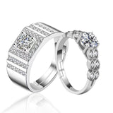 Bronze Silver Classic Diamond Ring – Stylish Gifts — 7