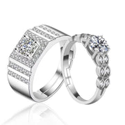 Bronze Silver Classic Diamond Ring – Stylish Gifts — 7