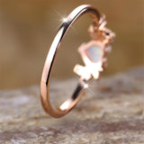 Love Moon Three Claw Ring On Both Sides Simple – Gifts for Couples — 12
