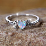 Love Moon Three Claw Ring On Both Sides Simple – Gifts for Couples — 7