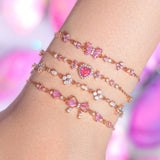 Sweet Bow Heart Rhinestone Bracelet Y2K Ins – Jewelry Gift Ideas — 4