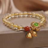 Ethnic Style Two-piece Flower Pendant Natural – Jewelry Gift Ideas — 4