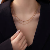 Double-layer Star Diamond Necklace For Women – Jewelry Gift Ideas — 3