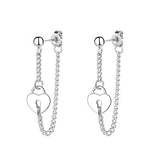 Round Vintage Lock Core Long Earrings For Fashion – Stylish Gifts — 6