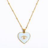 Heart-shaped Oil Drop Eye Pendant Vintage – Jewelry Gift Ideas — 4