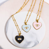 Heart-shaped Oil Drop Eye Pendant Vintage – Jewelry Gift Ideas — 13