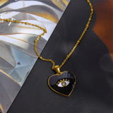 Heart-shaped Oil Drop Eye Pendant Vintage – Jewelry Gift Ideas — 14