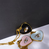 Heart-shaped Oil Drop Eye Pendant Vintage – Jewelry Gift Ideas — 3