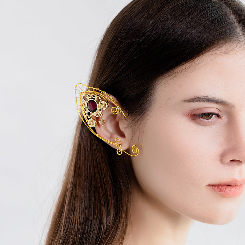 Vintage Earrings Non-pierced Petal Ear Clip – Everyday Gifts — 1