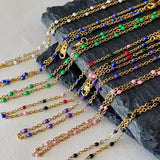 Colored Drip Glaze Beanie Necklace For Women – Jewelry Gift Ideas — 1