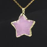 Star Moon Faceted Pendant White Crystal – Jewelry Gift Ideas — 9