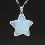 Star Moon Faceted Pendant White Crystal – Jewelry Gift Ideas — 13