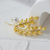 High-grade Leaf Pearl Brooch For Women – Jewelry Gift Ideas — 7