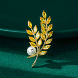 High-grade Leaf Pearl Brooch For Women – Jewelry Gift Ideas — 12