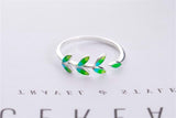 Beautiful Epoxy Olive Branch Leaf Ring – Meaningful Gifts — 6