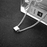 Three-dimensional Small Square Pendant Necklace – Jewelry Gift Ideas — 5