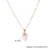 Natural Stone Pendant Necklace Women – Jewelry Gift Ideas — 15