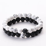Classic Black Matte Green Malachite Bracelets – Jewelry Gift Ideas — 3