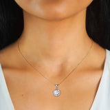 Female Design Sense Moissanite Pendant Necklace – Jewelry Gift Ideas — 12